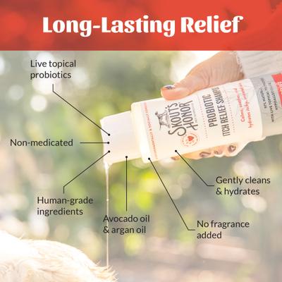 Show full view: Skout's Honor Probiotic Itch Relief Dog & Cat Shampoo, 16-fl oz bottle slide 6 of 11