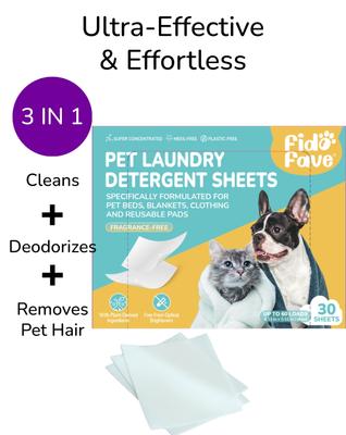 Show full view: Fido Fave Pet Laundry Detergent Sheets Odor Remover, 30 count slide 3 of 9