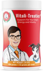 Vintek Nutrition, LLC Vitali-Treaties Liver Flavored Soft & Chew Support Supplement for Dogs, 16-oz jar slide 1 of 4