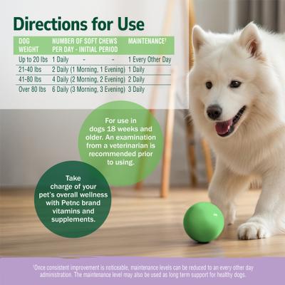 Show full view: petnc Hip & Joint Soft Chews Joint Supplement for Dogs, 90 count slide 7 of 11