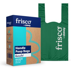 Frisco Handle Dog Poop Bags, Unscented, 120 count