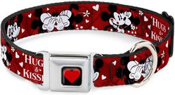 Buckle-Down Disney Mickey Minnie Hugs Kisses Poses Dog Collar, Large: 15 to 24-in neck, 1-in wide slide 1 of 8