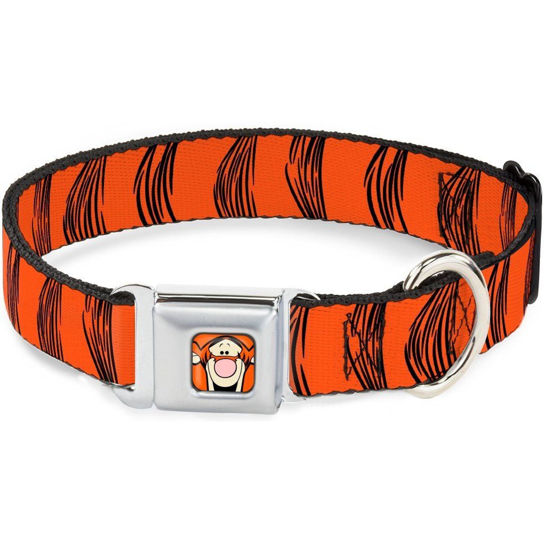 Buckle-Down Disney Tigger Stripes Dog Collar, Small: 13 to 17-in neck, 1.5-in wide