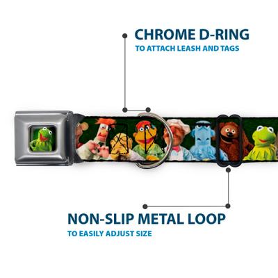 Show full view: Buckle-Down Disney Muppets Character Group Pose Dog Collar, Large: 15 to 24-in neck, 1-in wide slide 5 of 8