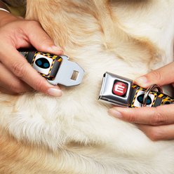 Buckle-Down Disney Wall E Eve Pose Face Hazard Blocks Dog Collar, Medium: 11 to 16.5-in neck, 1-in wide slide 2 of 8