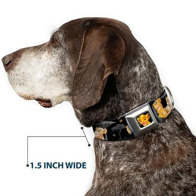 Show full view: Buckle-Down Disney Lion King Simba Nala Hakuna Matata Dog Collar, Medium: 11 to 16.5-in neck, 1-in wide slide 7 of 8