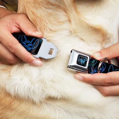 Show full view: Buckle-Down Disney Electric Stitch Poses Dog Collar, Large: 15 to 24-in neck, 1-in wide slide 9 of 9