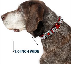 Buckle-Down Disney Mickey Minnie Hugs Kisses Poses Dog Collar, Medium: 11 to 16.5-in neck, 1-in wide slide 2 of 8