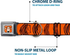 Buckle-Down Disney Tigger Stripes Dog Collar, Medium: 11 to 16.5-in neck, 1-in wide slide 2 of 8