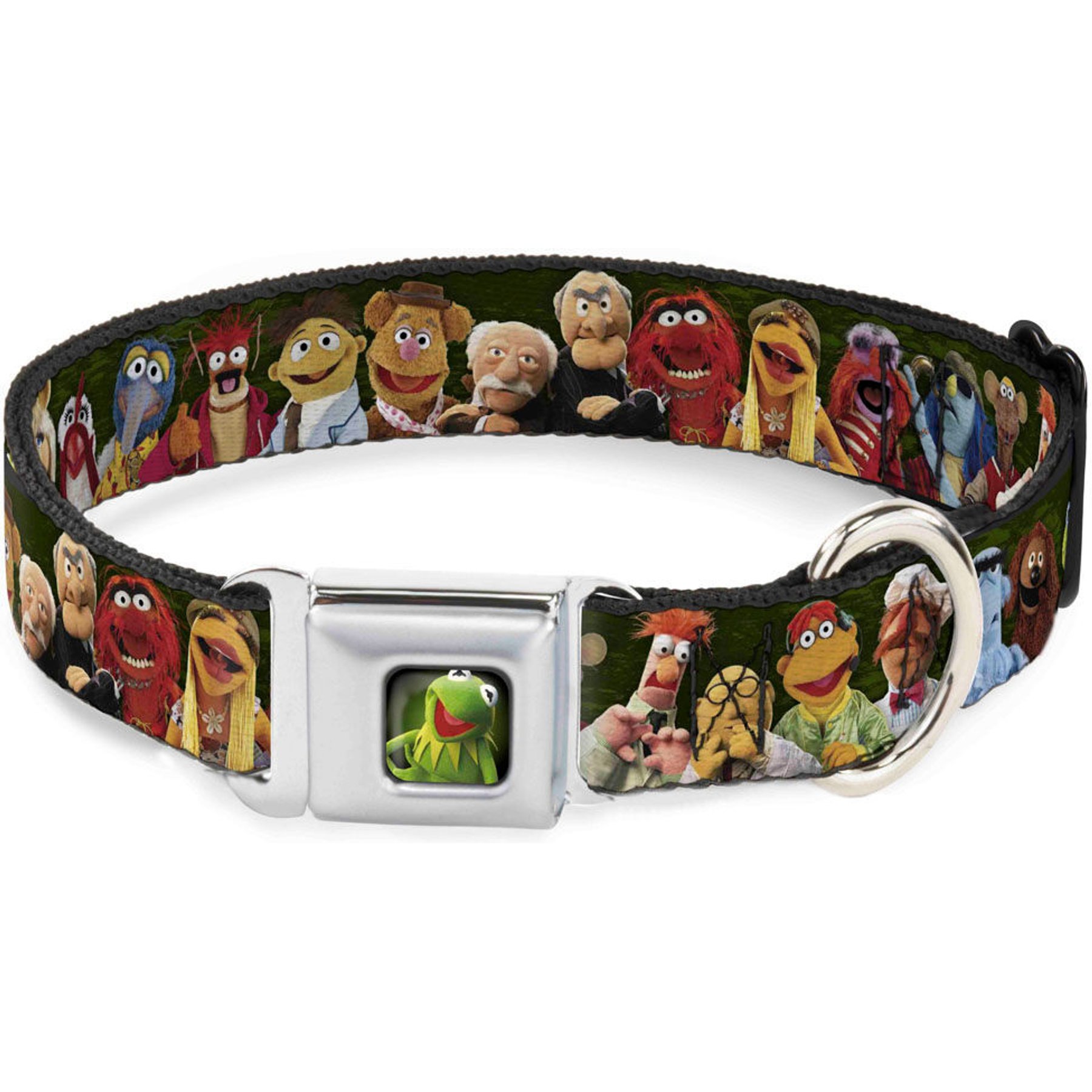 Buckle-Down Disney Muppets Character Group Pose Dog Collar, Small: 9.5 to 13-in neck, 1-in wide