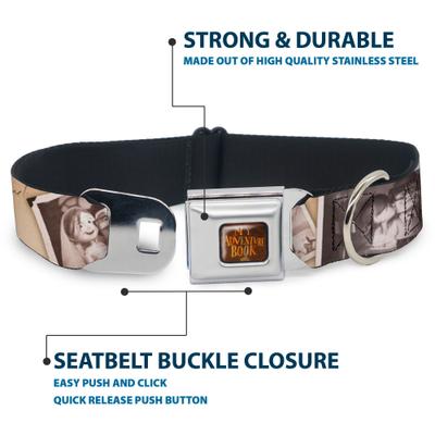 Show full view: Buckle-Down Disney Up Adventure Book Snapshots Post Cards Dog Collar, Large: 15 to 24-in neck, 1-in wide slide 4 of 8