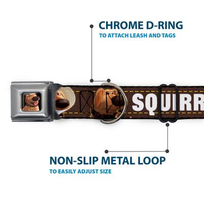 Show full view: Buckle-Down Disney Dug Poses Squirrel Dog Collar, Small: 9.5 to 13-in neck, 1-in wide slide 6 of 9