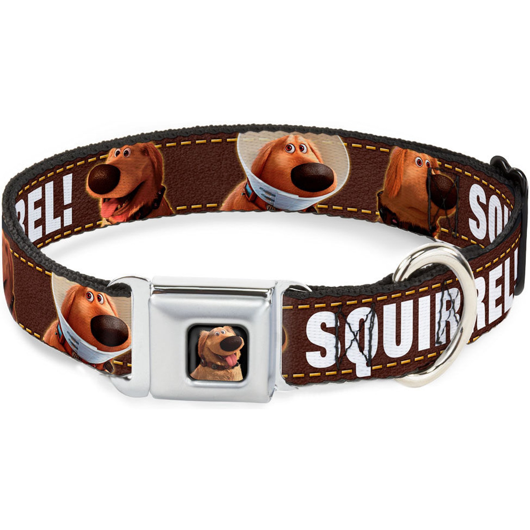 Buckle-Down Disney Dug Poses Squirrel Dog Collar, Large: 20 to 31-in neck, 1.5-in wide