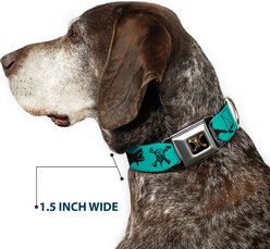 Buckle-Down Disney Pirates Skull Crossbones Sharks Dog Collar, Small: 9.5 to 13-in neck, 1-in wide slide 2 of 8