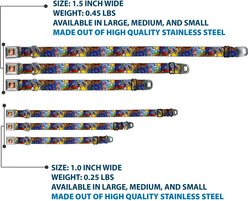 Buckle-Down Disney Beauty & the Beast Stained Glass Scenes Dog Collar, Medium: 11 to 16.5-in neck, 1-in wide slide 2 of 8