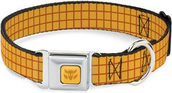 Buckle-Down Disney Toy Story Woody Bounding Plaid Shirt Dog Collar, Large: 15 to 24-in neck, 1-in wide