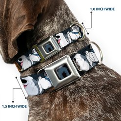 Buckle-Down Disney Dogs Group Collage Paws Dog Collar, Large: 15 to 24-in neck, 1-in wide slide 2 of 8