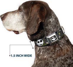 Buckle-Down Disney Nightmare Before Christmas Jack Expressions Dog Collar, Large: 20 to 31-in neck, 1.5-in wide slide 2 of 8