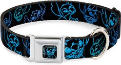 Buckle-Down Disney Electric Stitch Poses Dog Collar, Large: 15 to 24-in neck, 1-in wide
