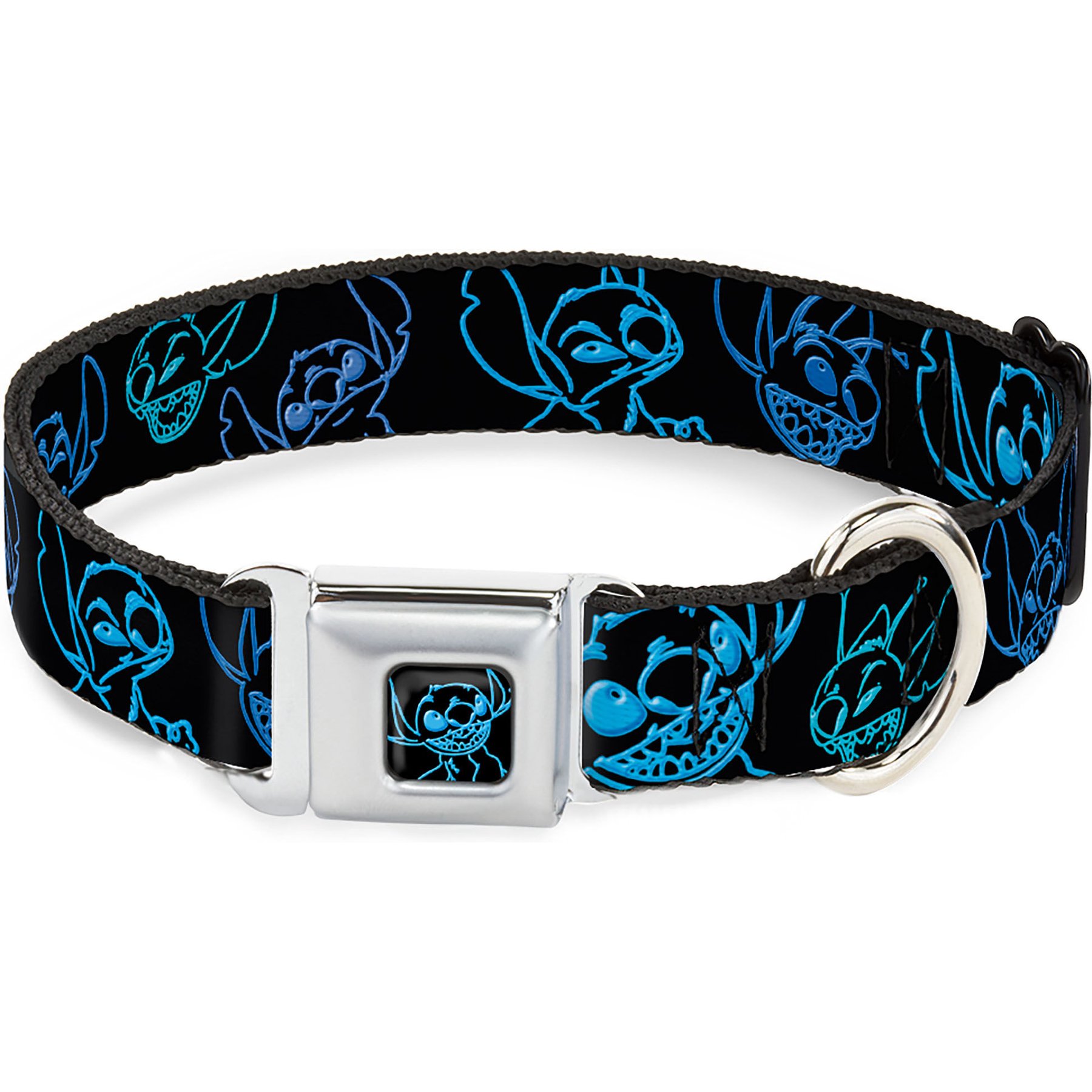 Buckle-Down Disney Electric Stitch Poses Dog Collar, Large: 20 to 31-in neck, 1.5-in wide