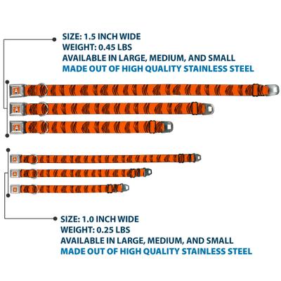 Show full view: Buckle-Down Disney Tigger Stripes Dog Collar, Medium: 16 to 23-in neck, 1.5-in wide slide 3 of 8