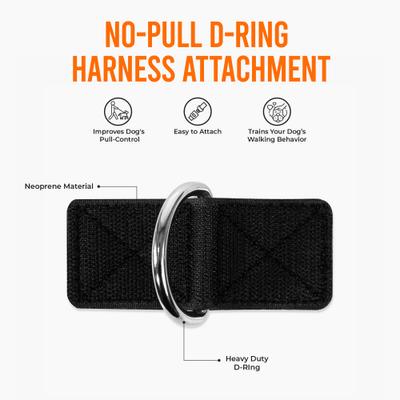 Show full view: Dog Friendly Co. No-Pull D-Ring Dog Harness Attachment, Black, Small/X-Large slide 4 of 6