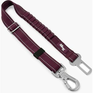 Dog Friendly Co. Adjustable Anti-Shock Bungee Dog Seat Belt, Premium Burgundy