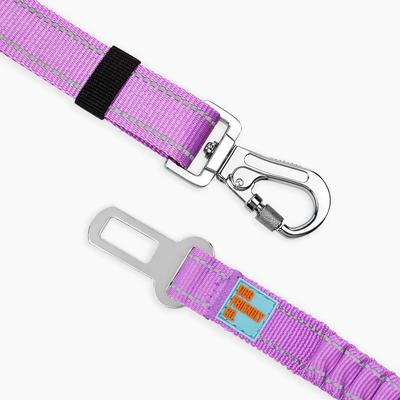 Show full view: Dog Friendly Co. Adjustable Anti-Shock Bungee Dog Seat Belt, Purple slide 3 of 7