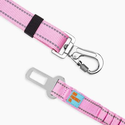 Show full view: Dog Friendly Co. Adjustable Anti-Shock Bungee Dog Seat Belt, Pink slide 2 of 6