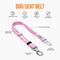 Show in main carousel: Dog Friendly Co. Adjustable Anti-Shock Bungee Dog Seat Belt, Pink slide 4 of 6