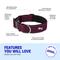 Show in main carousel: Dog Friendly Co. Comfortable & Secure with Quick Release Clip Buckle Reflective Tactical Dog Collar Black, Premium Burgundy, Large/X-Large slide 4 of 7