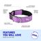 Show in main carousel: Dog Friendly Co. Comfortable & Secure with Quick Release Clip Buckle Reflective Tactical Dog Collar Black, Purple, Small slide 4 of 7