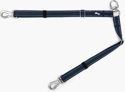 Dog Friendly Co. Tangle Free Reflective Walk Two Dog Leash Splitter, Premium Navy Blue