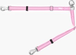 Dog Friendly Co. Tangle Free Reflective Walk Two Dog Leash Splitter, Pink