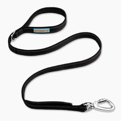 Dog Friendly Co. Dog Friendly Co. Classic Strain-Free Shock Resistant Dog Leash, Black, Small