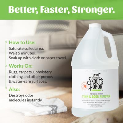 Show full view: Skout's Honor Professional Strength Stain & Odor Remover, 1-gal slide 7 of 14