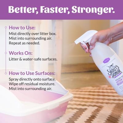 Show full view: Skout's Honor Professional Strength Litter Box Deodorizer, 35-fl oz bottle slide 6 of 12