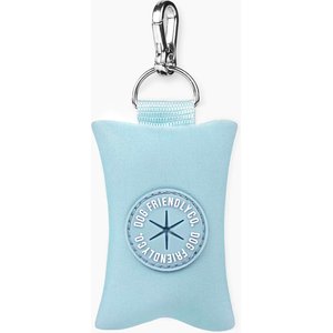 Dog Friendly Co. Neoprene Fabric Poop Bag Holder, Sky Blue