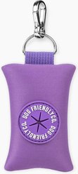Dog Friendly Co. Neoprene Fabric Poop Bag Holder, Purple