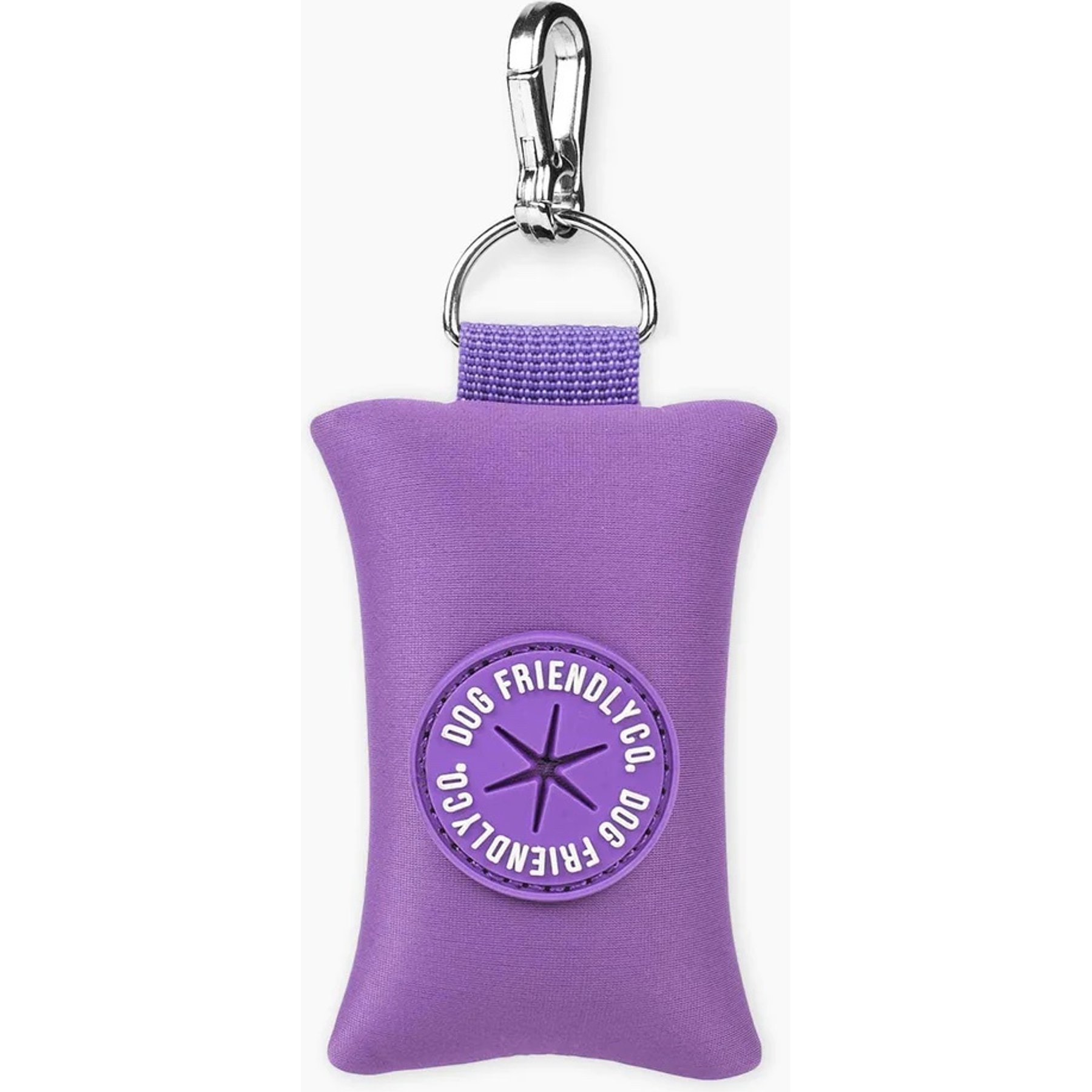 Dog Friendly Co. Neoprene Fabric Poop Bag Holder, Purple