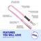 Show in main carousel: Dog Friendly Co. Bungee Strain Free & Shock Resistant for Control Dog Leash, Pink, Small slide 4 of 7