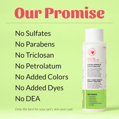 Show full view: Skout's Honor Natural Probiotic Dog & Cat Shampoo + Conditioner, Sunkissed Coconut Scent, 16-fl oz bottle slide 8 of 10