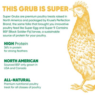 Show full view: Kruse's Perfection Brand Super Grubs Chicken Treats, 4-lb bag slide 3 of 3
