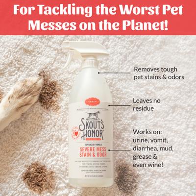 Show full view: Skout's Honor Severe Mess Stain & Odor Dog & Cat Spray, 35-fl oz bottle slide 6 of 11