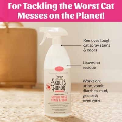 Show full view: Skout's Honor Severe Mess Solution Cat Stain & Odor Cleaner, 35-fl oz bottle slide 5 of 10