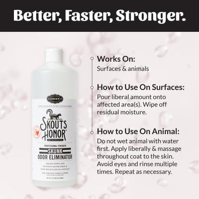 Show full view: Skout's Honor Professional Strength Skunk Odor Eliminator, 32-fl oz bottle slide 7 of 12