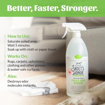 Show full view: Skout's Honor Professional Strength Stain & Odor Remover, 35-fl oz bottle slide 6 of 13