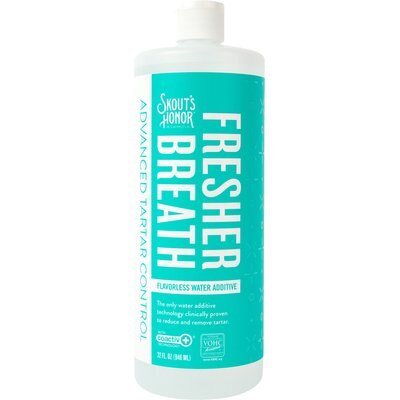 Skout's Honor Skout's Honor Oral Care Fresh & Flavorless Dog & Cat Dental Water Additive, 32-fl oz bottle