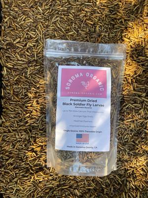 Show full view: Sonoma Organic Dried Black Soldier Fly Larvae Chicken Feed, 5-lb bag slide 5 of 8