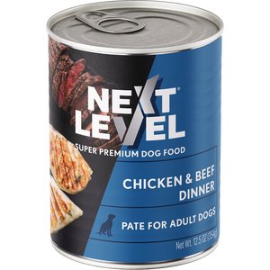 Next Level Super Premium Pet Food Chicken & Beef Dinner Dog Wet Food Topper, 12.5-oz can, case of 12
